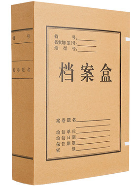 10个装a4牛皮纸质档案