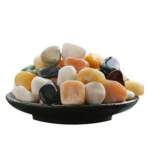 鱼缸底砂造景溪流砂石原生态花盆铺面天然小石头鹅卵石装饰小石子