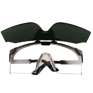 翻盖式电焊眼镜防强光紫外线焊工专用烧焊护目镜二合一