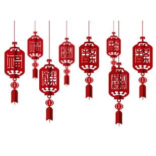 新年开业装饰用品立体灯笼吊饰门店室内活动吊顶氛围布置店铺挂件