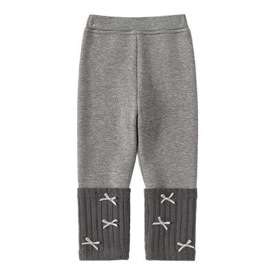 INSbobo女童蝴蝶结春秋打底裤