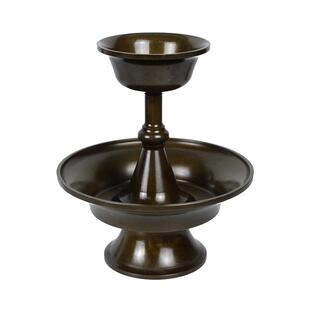 黄铜古色护法杯供杯圣水杯光面护法盘大中小藏传藏式 佛堂