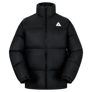 匹克羽绒服男士冬季新款加厚保暖鸭绒短款防风黑色连帽运动外套