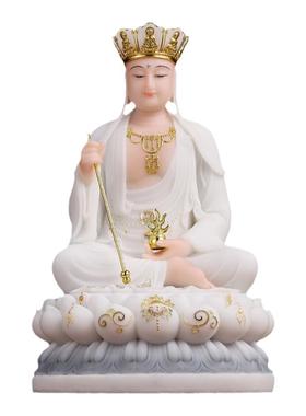 全堂佛汉白玉娑婆四圣摆件佛像