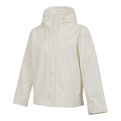 adidas阿迪达斯女子运动训练休闲梭织连帽夹克外套KS2783