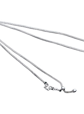 999足银爱心肖邦项链女生可调节万能抽拉爱心小众