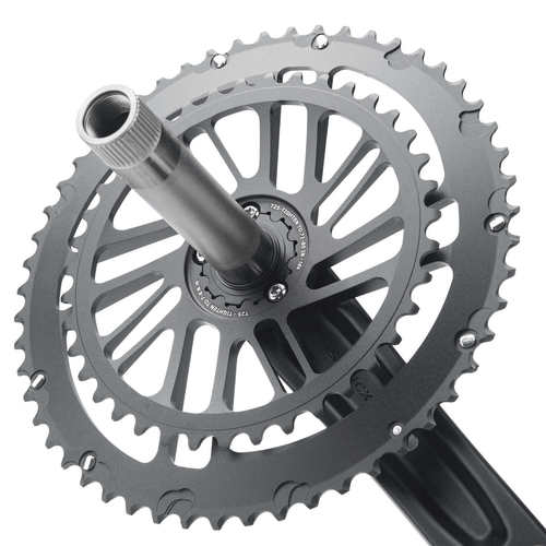 SENICX驭勇 PR3公路车自行车牙盘 超轻曲柄24mm轴心中轴铝合金