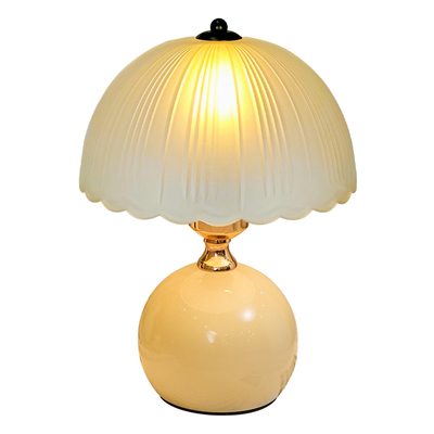 插电式创意奶油风氛围感床头台灯