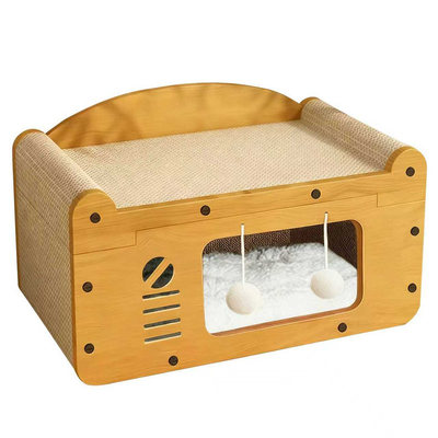 【四季皆宜】猫窝猫抓板一体猫屋