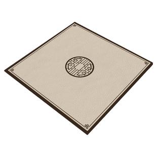 皮革正方型餐桌茶几桌垫防烫防水免洗老式四方桌八仙桌新中式桌布