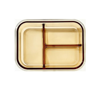 玻璃饭盒可微波炉加热专用碗上班族带饭保温餐盒保鲜盒分隔便当盒