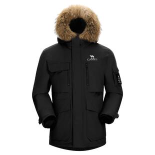 骆驼户外羽绒服冬季新款女款男款工装全压胶三防体保暖冲锋衣外套