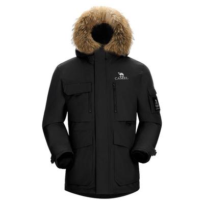 骆驼户外羽绒服冬季新款女款男款工装全压胶三防体保暖冲锋衣外套