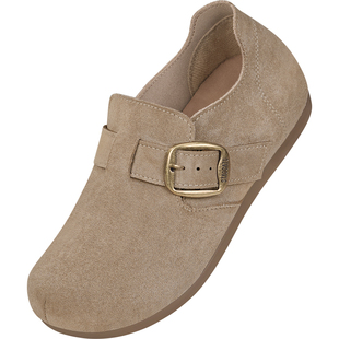 老北京布鞋女春季透气轻便舒适软底中老年妈妈鞋防滑一脚蹬勃肯鞋