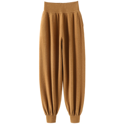 启超高端100%纯山羊绒裤