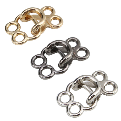 金属貂皮皮草装饰纽扣挂钩