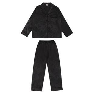 冰丝小码睡衣女xs矮个子145春秋薄款提花开衫家居服春季套装150cm