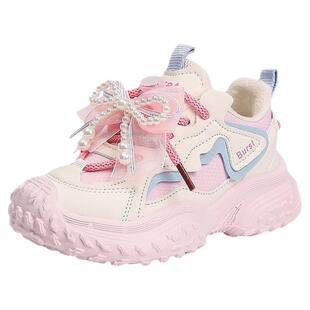 官网C&K女童运动鞋冬季2025新款保暖儿童二棉鞋女孩加绒公主冬鞋