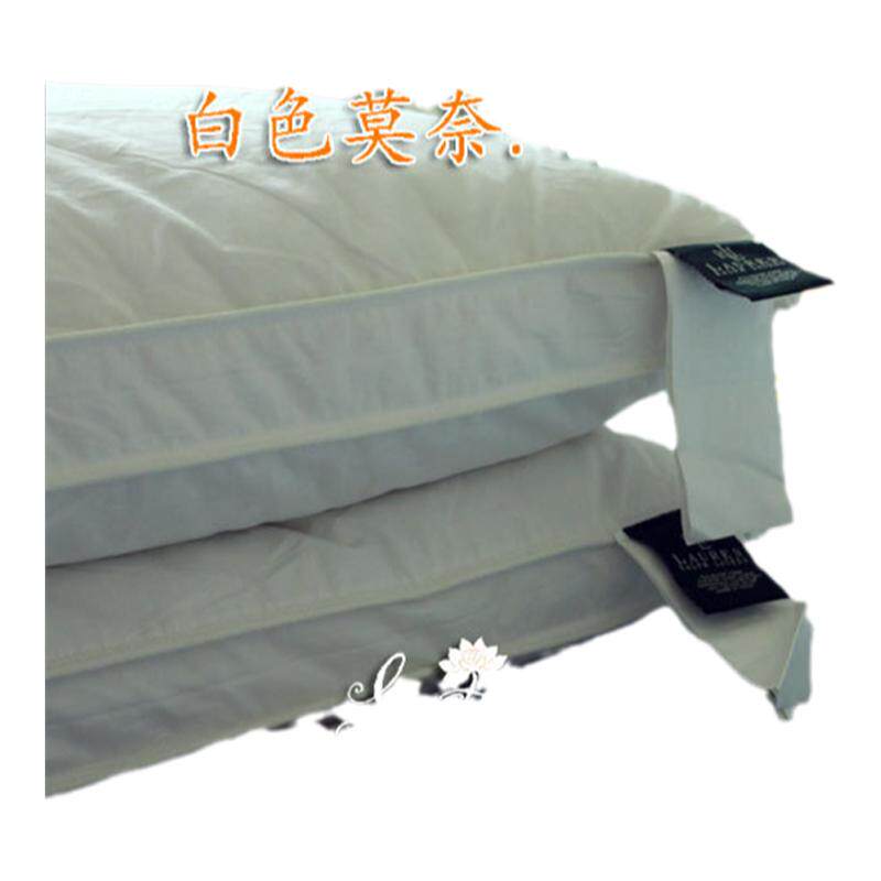 美国羽丝棉低矮型护颈枕头芯正品立体保健家用枕芯一对包邮