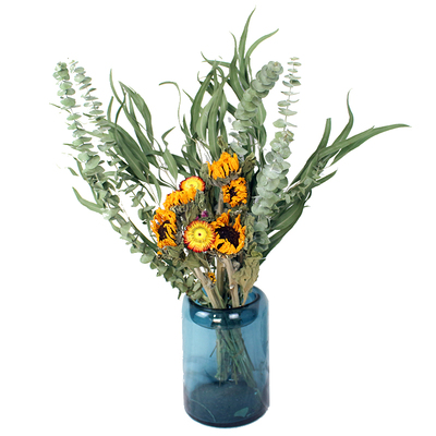 蔷薇尤加利叶混搭新房挂件干花