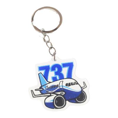 波音卡通小飞机亚克力钥匙扣