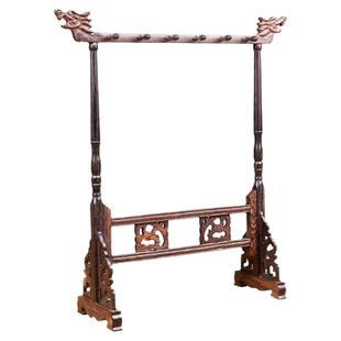 毛笔挂架毛笔架笔挂实木鸡翅木摆件笔搁文房四宝套装展示架国画书法新中式放毛笔的架子复古收纳笔搁笔山架托