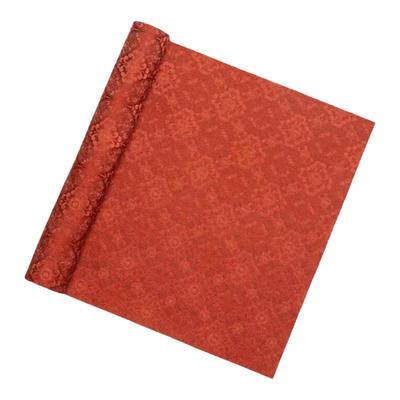 知舍唐草纹茶席复古中式茶桌布茶席垫子双面使用禅意吸水原创桌旗