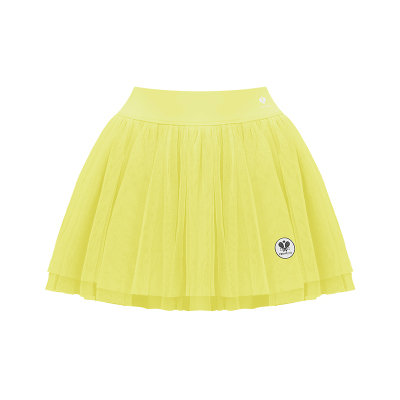 法式复古风鹅黄色网球裙套装