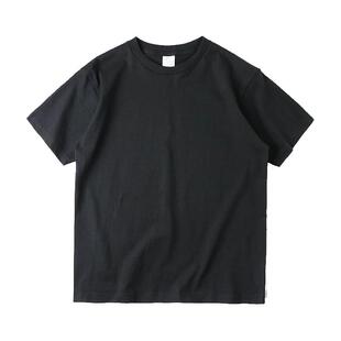 日本定制升级250克重磅精梳纯棉男女士短袖T恤高品质纯色休闲踢恤