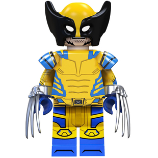 金刚狼死侍毒液暴乱积木人仔漫威系列征服者全能侠少侠小人玩具