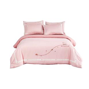 水星家纺长绒棉四件套儿童母婴A类抑菌低敏套件贡缎床单被套床品