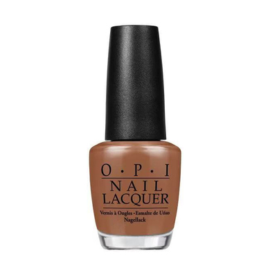 OPI咖啡暖棕驼色快干持久指甲油