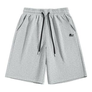 班尼路纯棉短裤男款夏季男士B鲸鱼印大码宽松五分裤男生外穿裤子A