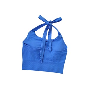 清仓性感挂脖抹胸美背聚拢运动内衣女背心式速干瑜伽文胸外穿