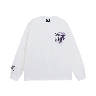 FORNINES美式休闲刺绣情侣T恤