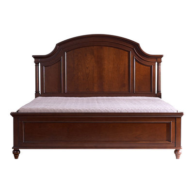 美式复古全实木简美卧室双人大床