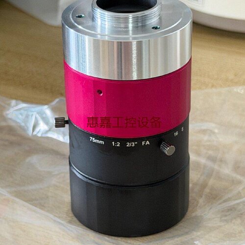 FA定焦工业镜头75mm焦距23靶面适配500实