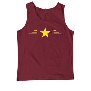 保家卫国祖国演出五星运动无袖宽松纯棉汗背心跨栏老工字背心男夏