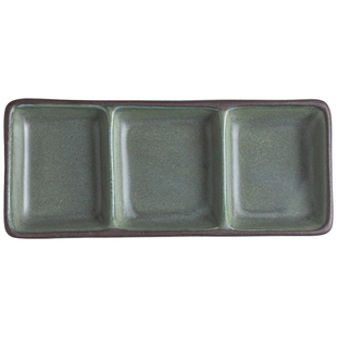 双格碟三格碟创意调味碟酱料碟商用好看的碟子小平碟点心碟小菜碟