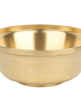 藏式铜制光面供水碗桌面供水杯