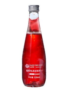 【顺丰包邮】100%蔓越莓原汁NFC原果鲜榨320ml*6瓶装