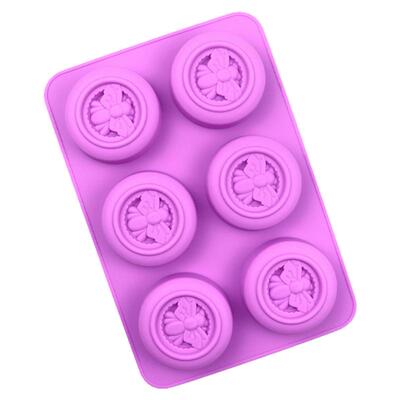 圆形蜜蜂蜂巢硅胶模具手工皂蜡烛滴胶模耐高温椭圆爱心烘焙模7
