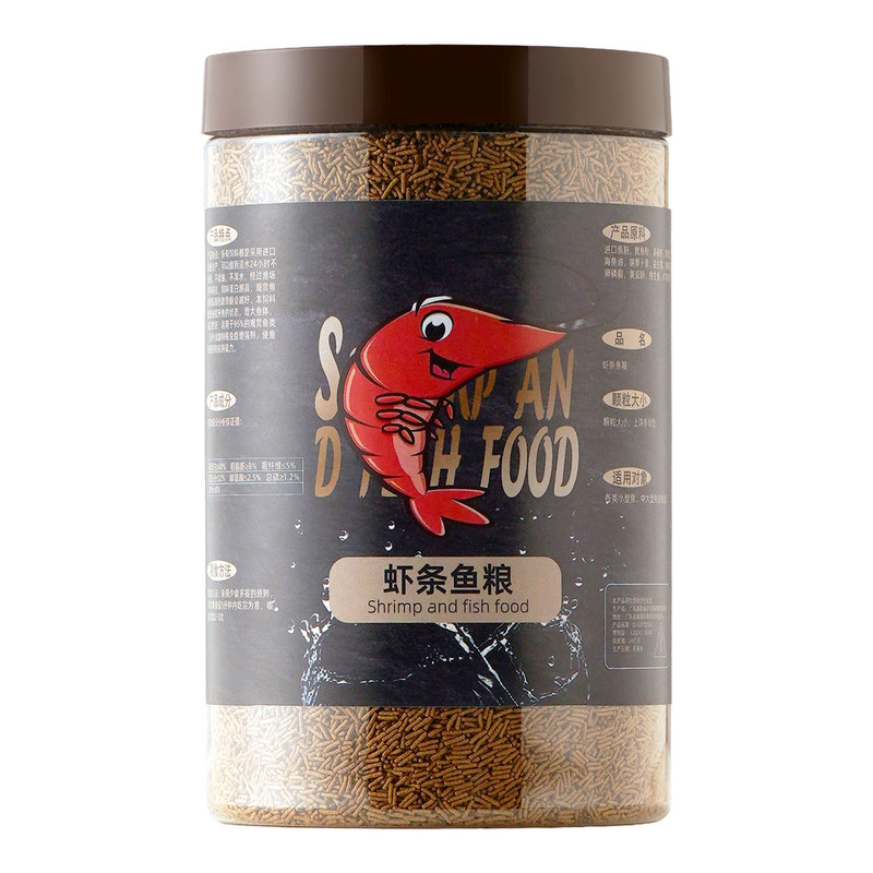 上浮型虾条鱼饲料观赏鱼通用下沉