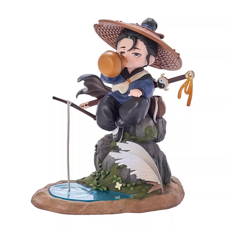 阅文好物一人之下王也Q版手办江湖国风闲云野鹤正版动漫周边摆件