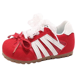 儿童运动鞋2026春秋新款女童德训鞋女童休闲鞋软底加绒宝宝鞋子冬