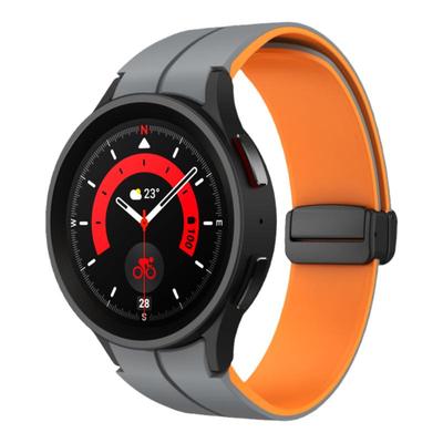 三星watch6/5/4双色硅胶磁吸表带