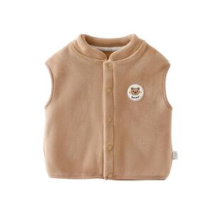 宝宝马甲小月龄秋冬外穿加厚婴幼儿保暖背心新生男女童上衣小坎肩