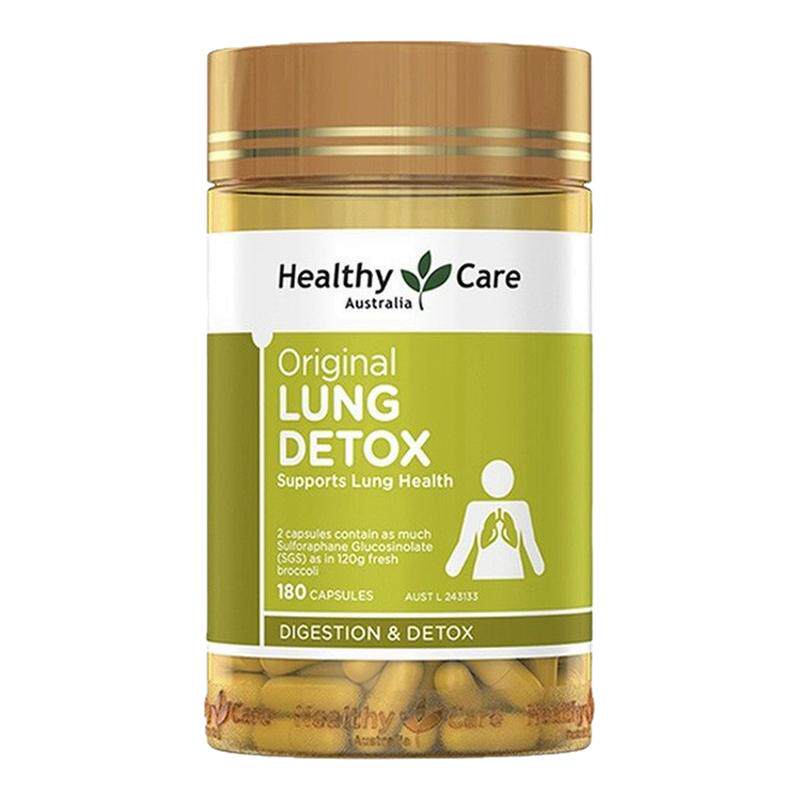 临期 澳洲Healthy Care清肺灵胶囊180粒HC雾霾润肺呼吸中老年人