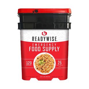 美国明智单人120份应急生存主食品套装末日求生桶荒野户外野露营