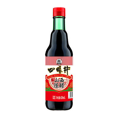 四眼井5度山西陈醋420ml玻璃瓶装